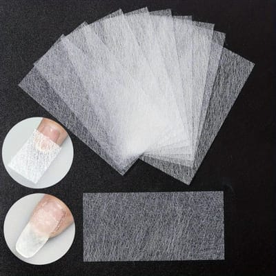 10 stuks/set zijdevezelglas voor nagelverlenging vorm niet-geweven zijde UV-gel bouwvezel Franse acryl DIY manicure accessoires 10pcs gray