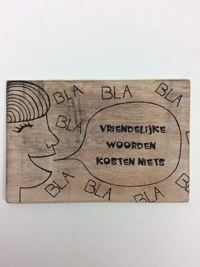Postkaart Vriendelijke woorden