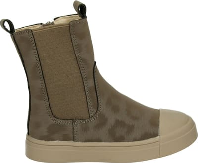 Laarzen | Meisjes | Taupe Panter | Leer | Shoesme | Maat 24