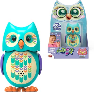Interactieve Uil - Zingend Speelgoed - Kinderspel - Reageert op Stem - 7.5 cm - Meerkleurig