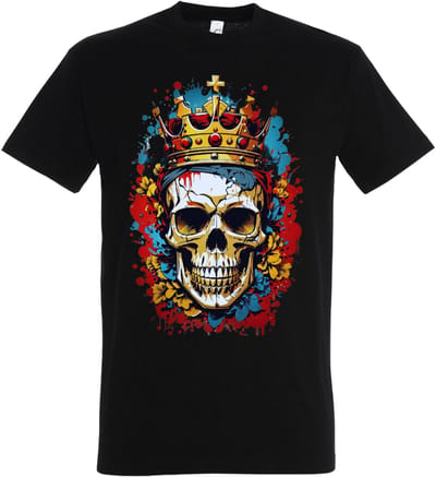 T-Shirt - Dames - Heren - Zwart - Skill - Maat XXL