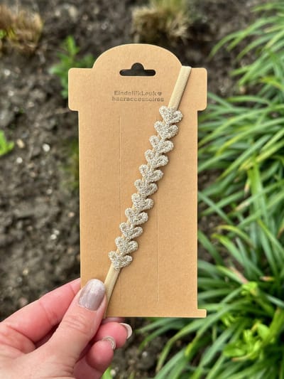 Elastisch haarbandje – New born haarbandje - Haarband - Meisjes haarband – Baby haarbandjes - Haaraccessoires - Haaraccessoires voor meisjes - Handmade - Kraamcadeau - Bruiloft - Kraamcadeautje - Cadeautje