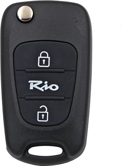 XEOD Autosleutelbehuizing - sleutelbehuizing auto - sleutel - Autosleutel / Geschikt voor: Kia Rio 2 knops