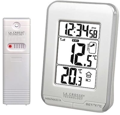 Temperatuurstation met Draadloze Overdracht - Weerstation voor Binnen en Buiten