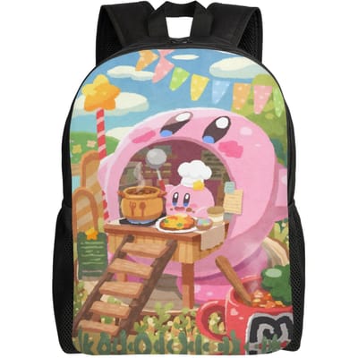 K-Kirbys Reistassenrugzak Dames Heren School Laptop Boekentas Cartoon College Student Dagrugzakken One Size