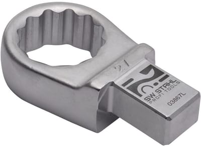 SW-Stahl 03867L inzetringsleutel 27 mm I inzetvierkant 14 x 18 mm I inzetringsleutel SW 27 mm