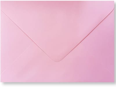 Cards & Crafts 25 Luxe Enveloppen 13x18 cm - Baby Roze - 110g/sm - Puntklepsluiting