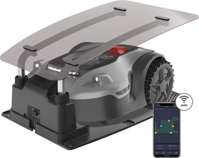 Zoef Robot - Robotmaaier Hans 2000m² met afdekkap - Robotgrasmaaier met Robotgrasmaaier met Super Wifi en App - Grasmaaier - Robotmaaier - Ultrasonisch obstakelherkenning