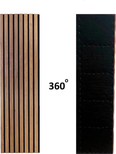 Baltische MDF-wandpanelen voor binnenmuurdecoratie - geluidsabsorberende panelen - 3D MDF-materiaal - eenheid van 0,42 m2 - afmetingen 120 x 35 x 15 cm - dikte 15 cm acoustic panels