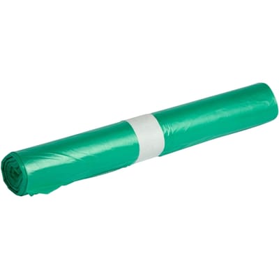 Afvalzak Propsac HDPE T25 70x110cm 120L groen rol à 20 stuks