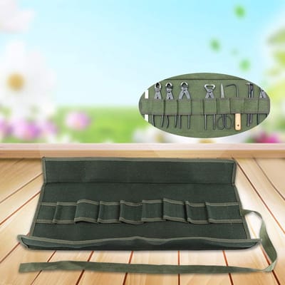 Dailygoods- Bonsai Gereedschapstas - Duurzaam Canvas - Opvouwbaar - Lichtgewicht - Multifunctioneel - Verschillende Maten - Tuin Gereedschapstas