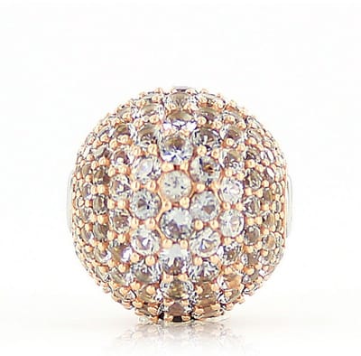Luna-Pearls - 656.0843 - Sieradensluiting - Dames - 925er Zilver roséve Roségouduld - Zirkonia - 15mm