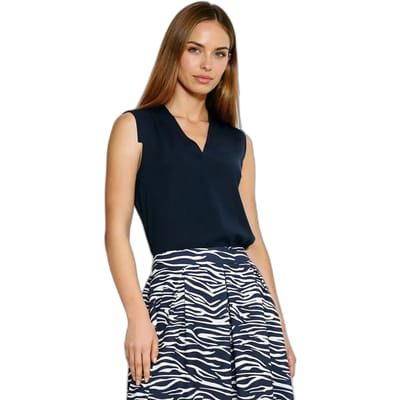 Mouwloze blouse met V-hals voor vrouwen Nife