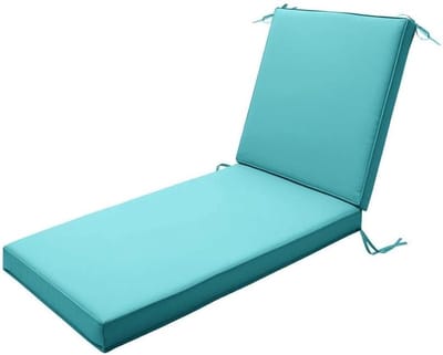 Ligstoelkussen Waterdicht - Loungestoel Matras - Buiten Ontspannen - Dikke Hoge Dichtheid - 188 x 58 cm - Hemelsblauw