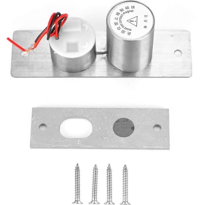 Mini Verrou Électrique Encastré 2 Fils DC12V Système de Contrôle d'Accès de Sécurité pour Porte en Verre gray