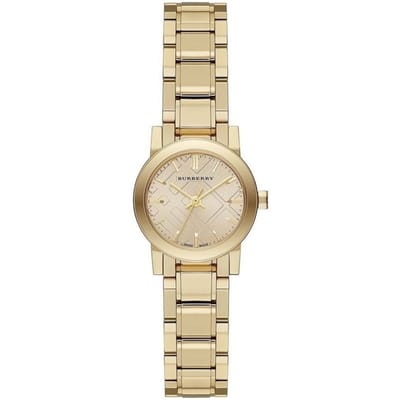 Burberry dameshorloge City Gold BU9227 - Elegant 26mm uurwerk