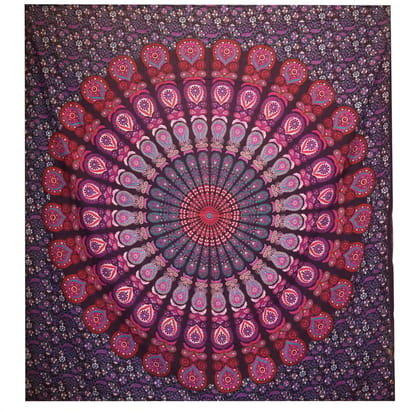 Katoenen Bedsprei & Wandkleed – Klassieke Mandala – 200 x 230 cm