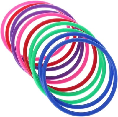 Werpringen Set - Oefenringen Speelgoed - Buiten Spel - Ontwikkeling Vaardigheden - 10 Stuks 30cm - Willekeurige Kleuren