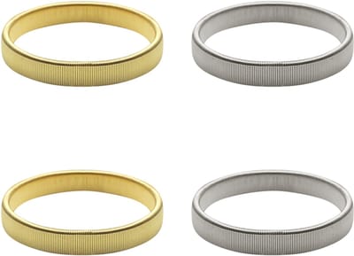 Purepeak Mouwophouders Set 4 Stuks - Goud - Zilver - Dames - Heren - Elastisch