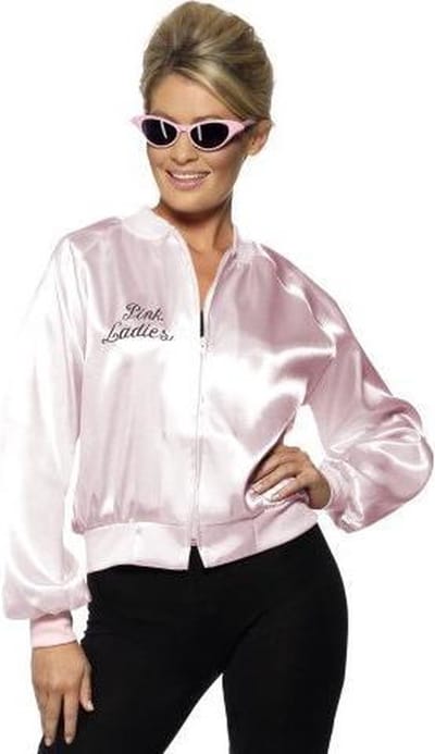 Grease Pink lady jasje - jaren 50 kostuum - maat M (40-42)