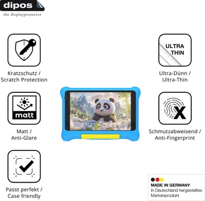 dipos – 2x Matte Beschermfolie geschikt voor Vekoy TK707 | Krasbestendige & antireflecterende Screenprotector Ultra-Thin