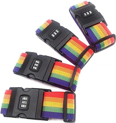 *** Family Pack 4x Kofferriemen/Bagageriemen met Cijferslot 160 cm - van Heble® ***