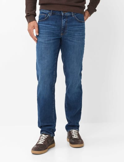 Brax Heren Jeans  Style CADIZ DARK ROYAL BLUE, denim blauw regular, maat 33/32