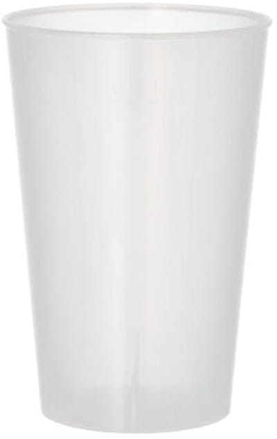 15 Drinkbekers, herbruikbaar PP 0,3 l Ø 8 cm · 11,7 cm transparant extra stabiel