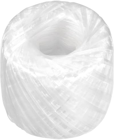 Dailygoods- Polyester Touw 250m - DIY Boekverpakking - Wit - Sterk - Duurzaam - Lichtgewicht