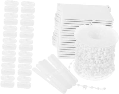 Verticale Jaloezie Reparatieonderdelen - Kettingverbinders Jaloezieën - Raambekleding Onderhouden - Duurzaam Kunststof Materiaal - 6 x 5 cm - Wit