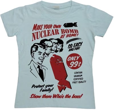 Hybris Dames-T-shirt 'Make Your Own Nuclear Bomb Girly' SH-5-15184-H16-4