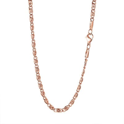 3 .5mm Roestvrij Staal 4d Ketting Halsketting Roségoud Dames Mode Accessoires Sieraden beige