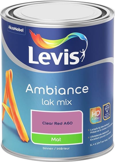 Levis - Ambiance Lak Mat Mix - Clear Red A60 - Mengverf - 1 L
