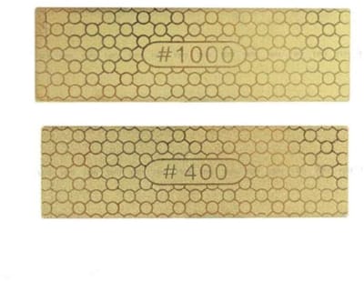 Dailygoods- Slijpsteen Dubbelzijdig - Slijpsteen voor Messen - Diamant Slijpsteen - Draagbaar - Efficiënte Scherpen - 400/1000 Grits - Slijpblok