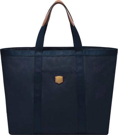 FOSSIL handtas Hayes Tote with Zipper Navy donkerblauw