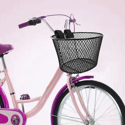 Fietsmand Metaal - Fietsaccessoire - Boodschappen Vervoeren - Snelle Montage - 29 cm Breed - Zwart
