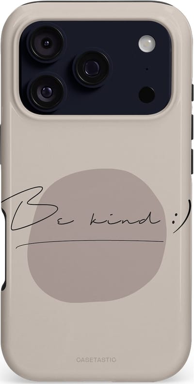 Casetastic hoesje geschikt voor Apple iPhone 17 Pro - MagSafe - Dubbellaagse bescherming - Lief - Fashion Case - Zilver Taupe