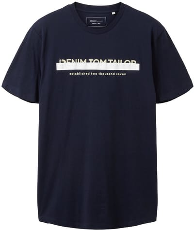 TOM TAILOR printed t-shirt Heren T-shirt - Maat XL