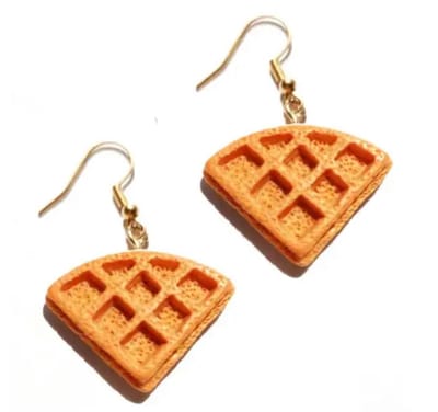Akyol - Wafel oorbellen – Oorbellen dames - oorbellen meisjes - Sieraad - koek oorbellen - oorbellen cadeau - verjaardag