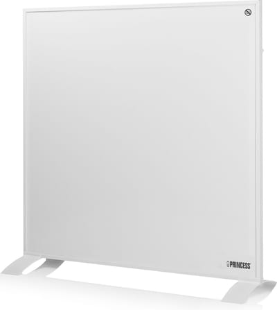 Princess Smart Infrarood Verwarmingspaneel 348035 – 350 W – WiFi & App – 60x60 cm – Spraakbediening – Thermostaat & Timer – Wandmontage of Vrijstaand – Wit
