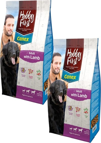 Hobbyfirst Canex Adult Lam - Hondenvoer - 2 x 3 kg