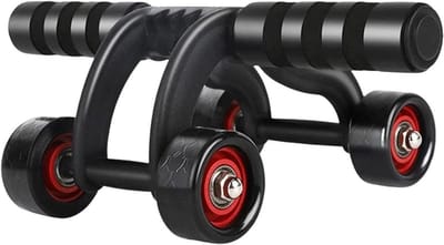 Buikspier Wiel - Trainingsroller Core - Kracht Opbouwen - Antislip Ontwerp - 1 Stuk - Zwart