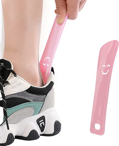 GEAR3000® schoenlepel kind - schoenlepel kunststof - reisformaat - klein - roze