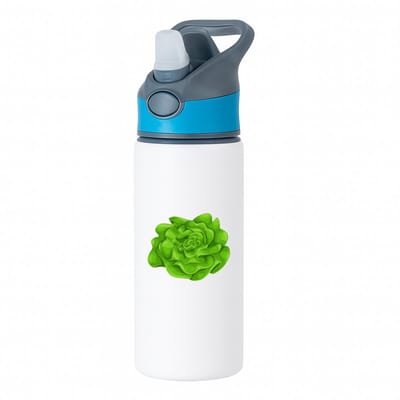 Hacebo® - Krobsla waterfles met rietje blauw - Eten & drinken - junkfood - Liefhebbers van groente en fruit - Groente - gezond eten - eten - water fles - 650ML