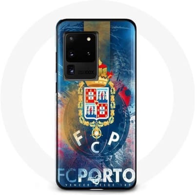 Samsung Galaxy S20 Ultra hoesje fcp porto blauwe achtergrond