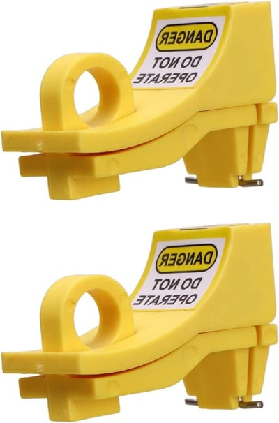 2 Stuks Miniatuur Circuit Breaker Lock - Hoogwaardige Nylon Beveiliging voor LOTO en Tag Out Systemen, Ideaal voor Veiligheidsmaatregelen en Onderhoud