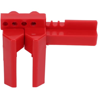 Verrou de vanne à boisseau sphérique réglable Rouge avec cadenas de 38 mm pour DN8‑DN50 Industrie Chimiques Électricité Pétrole Charbon red