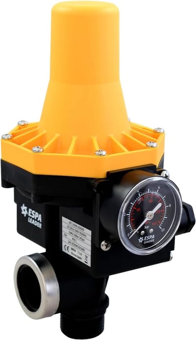 Drukregelaar - Pompautomaat - Automatische watertoevoer - Ingebouwd terugslagventiel - 15 x 26 x 14 cm