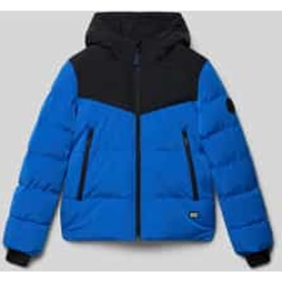 Gewatteerd jack met labelpatch, model 'BUSHWICK'