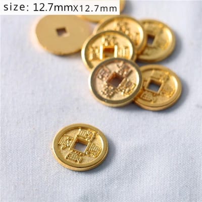 10 STUKS Poppenhuis Accessoires Mini Simulatie Goudstaaf Goudstaaf Geluksmunt Feng Shui Poppenhuis Doe-alsof Speelgoed Decor Ornament